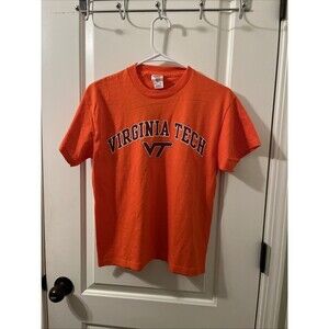 Virginia Tech VT Hokies Short Sleeve T-Shirt Delta Boys Orange Size L (14-16)